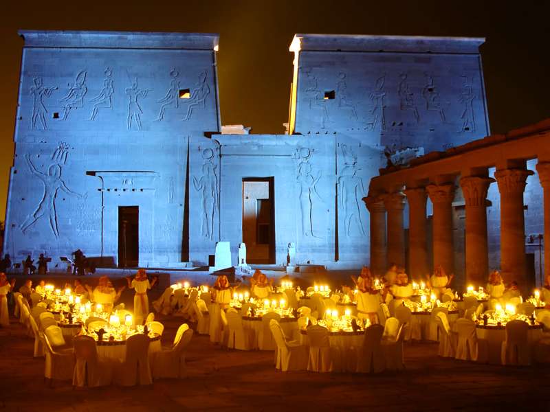 Sound & Light in Philae Temple Aswan Sound & Light in Philae Temple Aswan